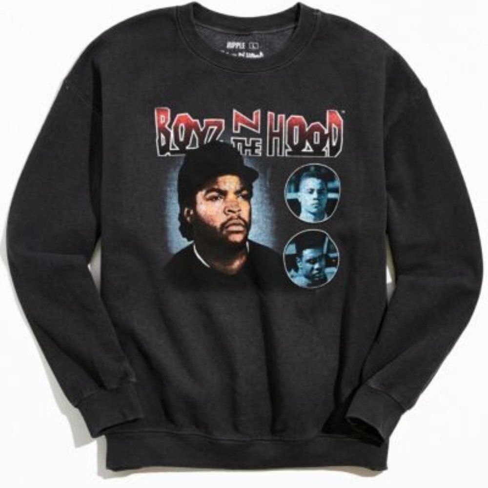 Boyz N The Hood Pigment Dye Crew Neck Sweatshirt L